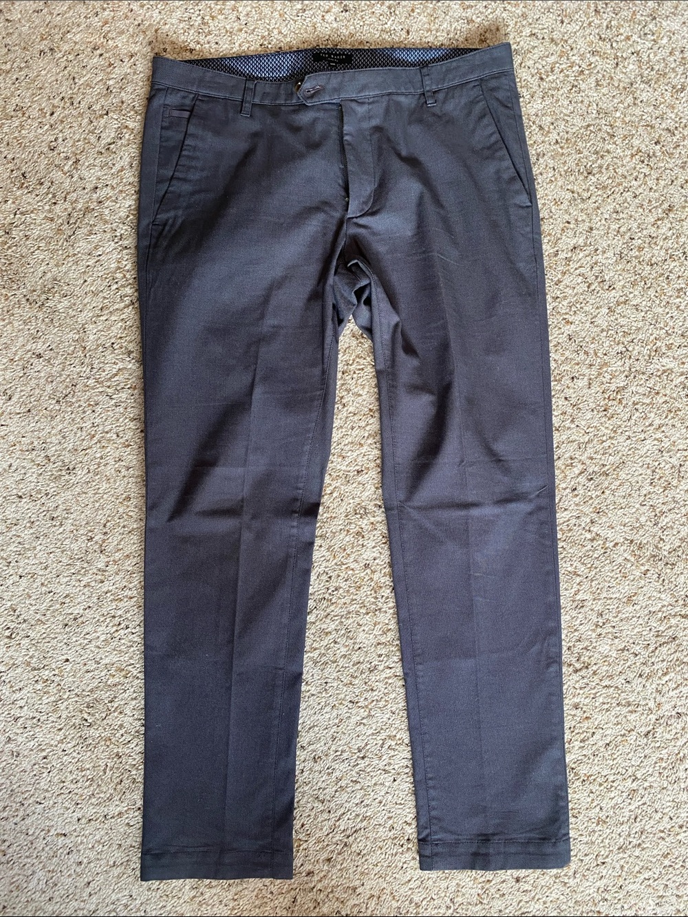 Ted Baker Men's Charcoal Slim Chinos